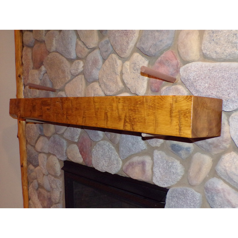 Foundry Select Synder Timber Fireplace Shelf Mantel & Reviews Wayfair